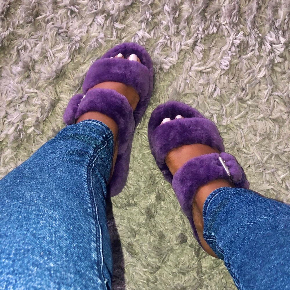 SOLD! Purple Ugg Fuzz Yeah Slippers